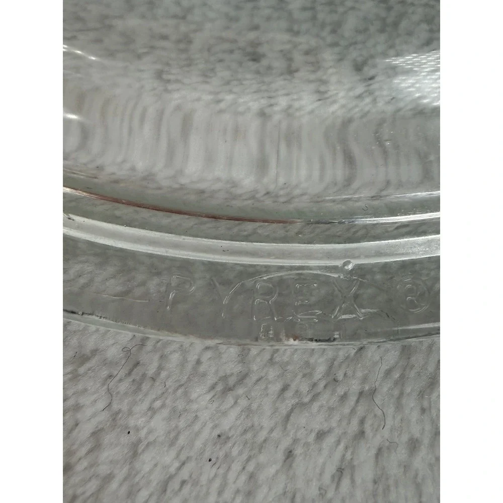 Pyrex P81C B Glass Lid Clear Excellent Replacement Part 6 in Round Knob Handle
